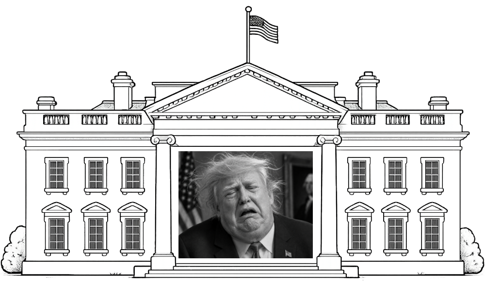 a sad republican in the white house